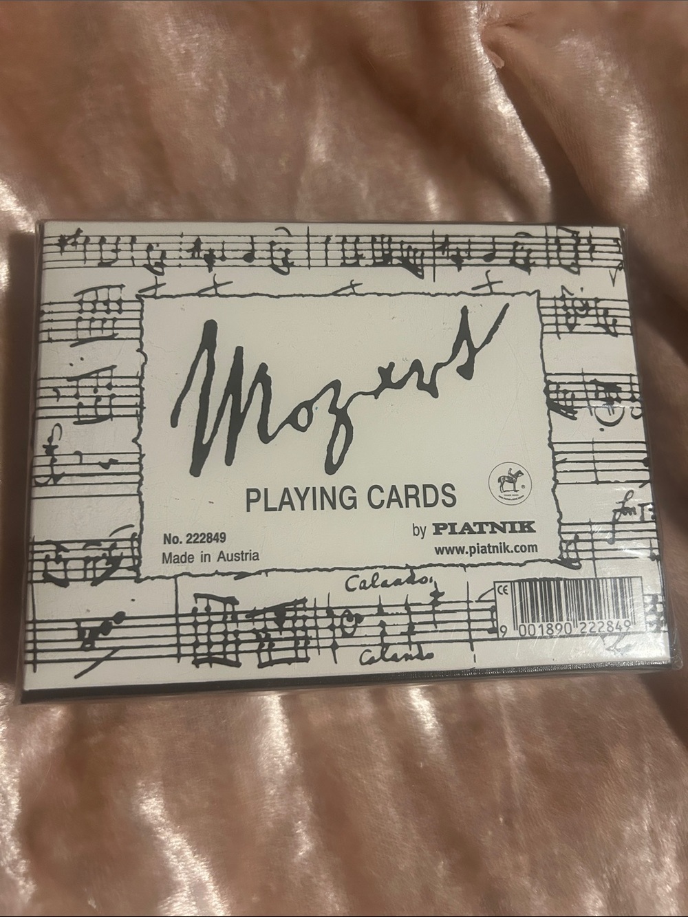 Mozart Playing Cards - White and Black Sealed